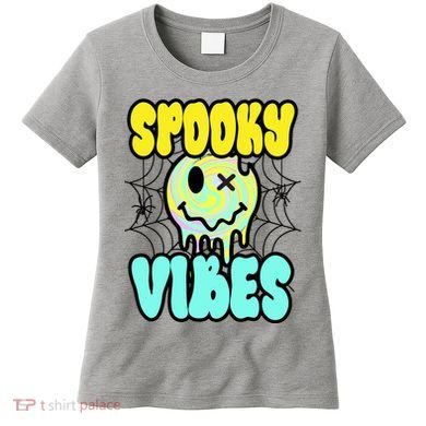 Spooky Vibes Smile Face Halloween Women's T-Shirt