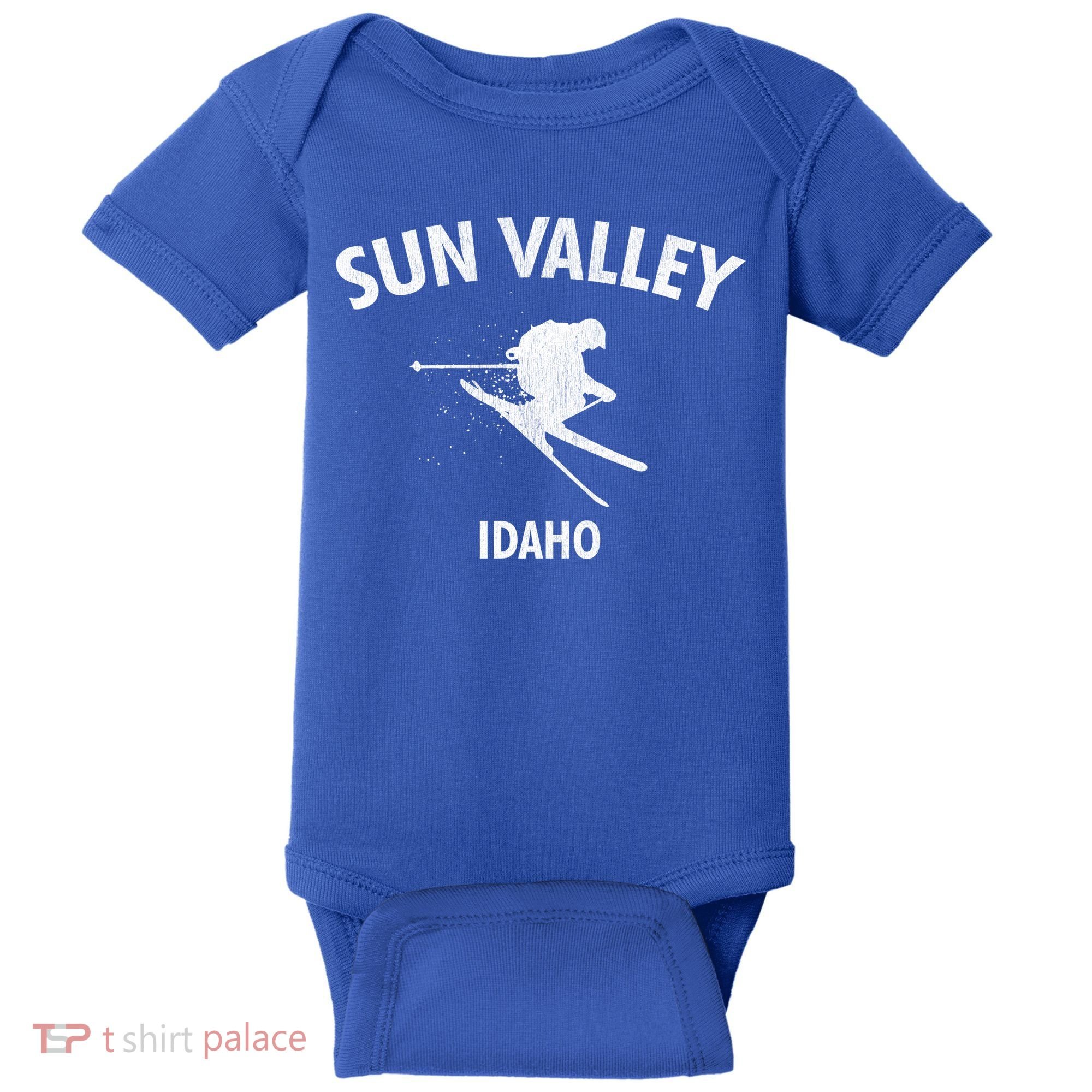 Sun Valley Skiing Gift Idaho Ski Gift Baby Bodysuit