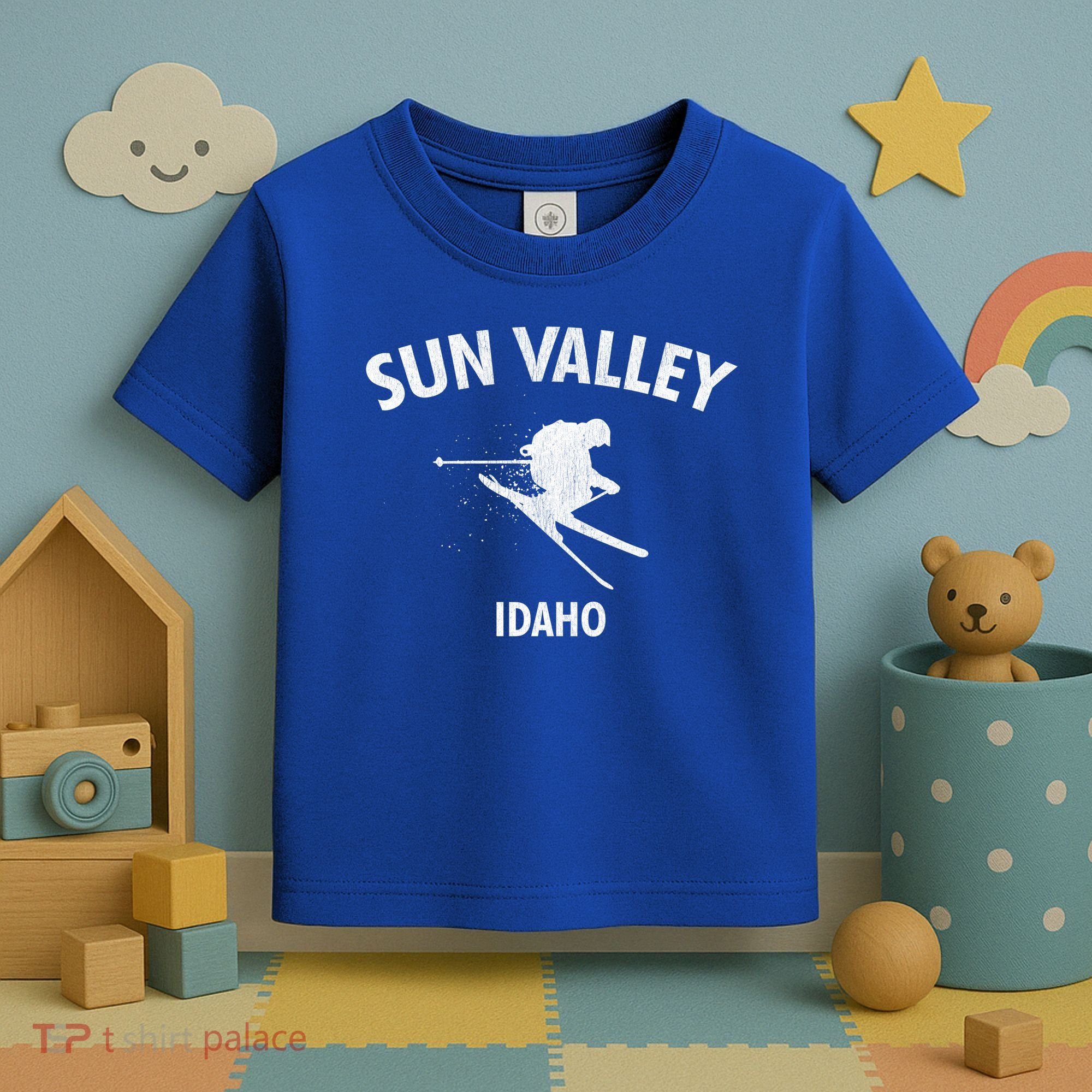 Sun Valley Skiing Gift Idaho Ski Gift Toddler T-Shirt