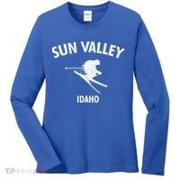 Sun Valley Skiing Gift Idaho Ski Gift Women's Long Sleeve Shirt thumb 0