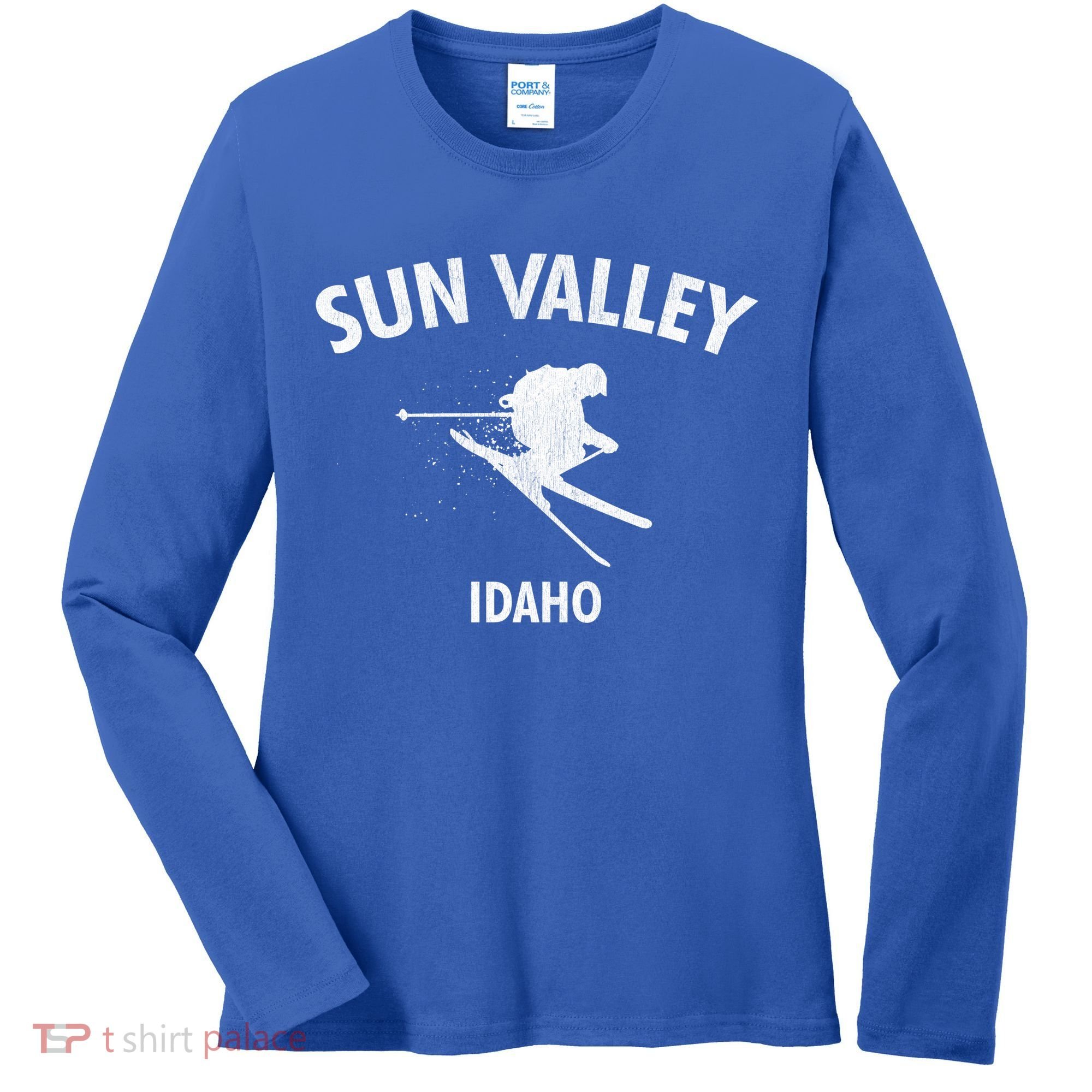 Sun Valley Skiing Gift Idaho Ski Gift Women's Long Sleeve Shirt