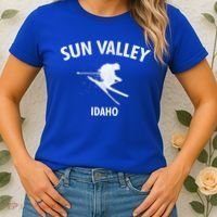Sun Valley Skiing Gift Idaho Ski Gift Women's T-Shirt thumb 2