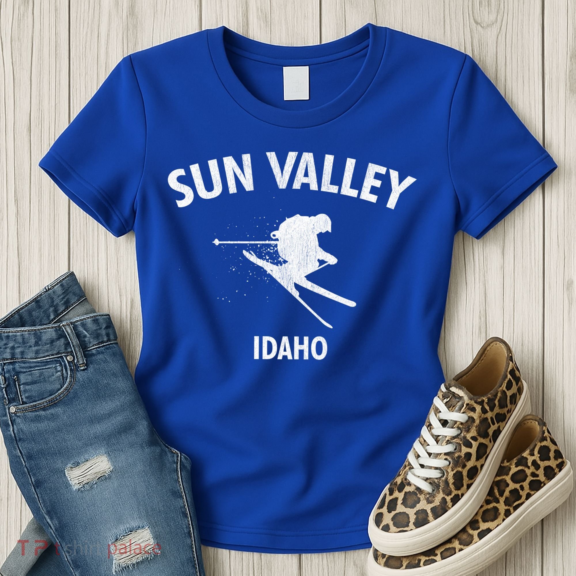 Sun Valley Skiing Gift Idaho Ski Gift Women's T-Shirt