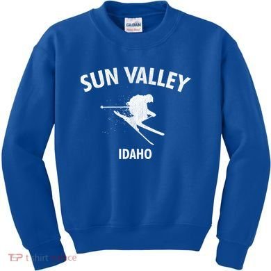 Sun Valley Skiing Gift Idaho Ski Gift Kids Sweatshirt