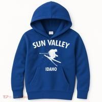 Sun Valley Skiing Gift Idaho Ski Gift Kids Hoodie thumb 0