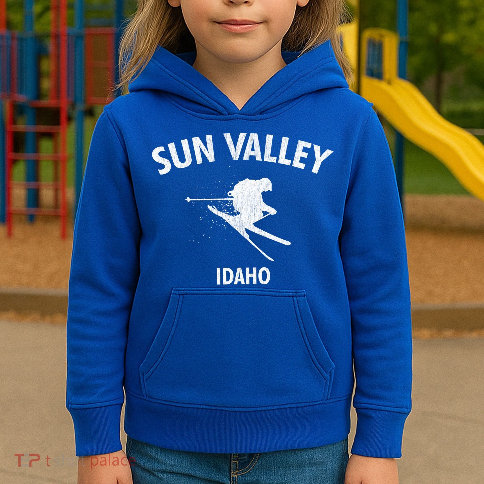 Sun Valley Skiing Gift Idaho Ski Gift Kids Hoodie