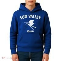 Sun Valley Skiing Gift Idaho Ski Gift Kids Hoodie thumb 4