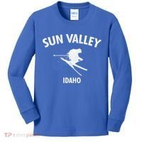 Sun Valley Skiing Gift Idaho Ski Gift Kids Long Sleeve Shirt thumb 0