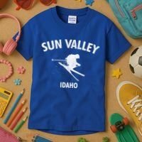 Sun Valley Skiing Gift Idaho Ski Gift Kids T-Shirt thumb 3