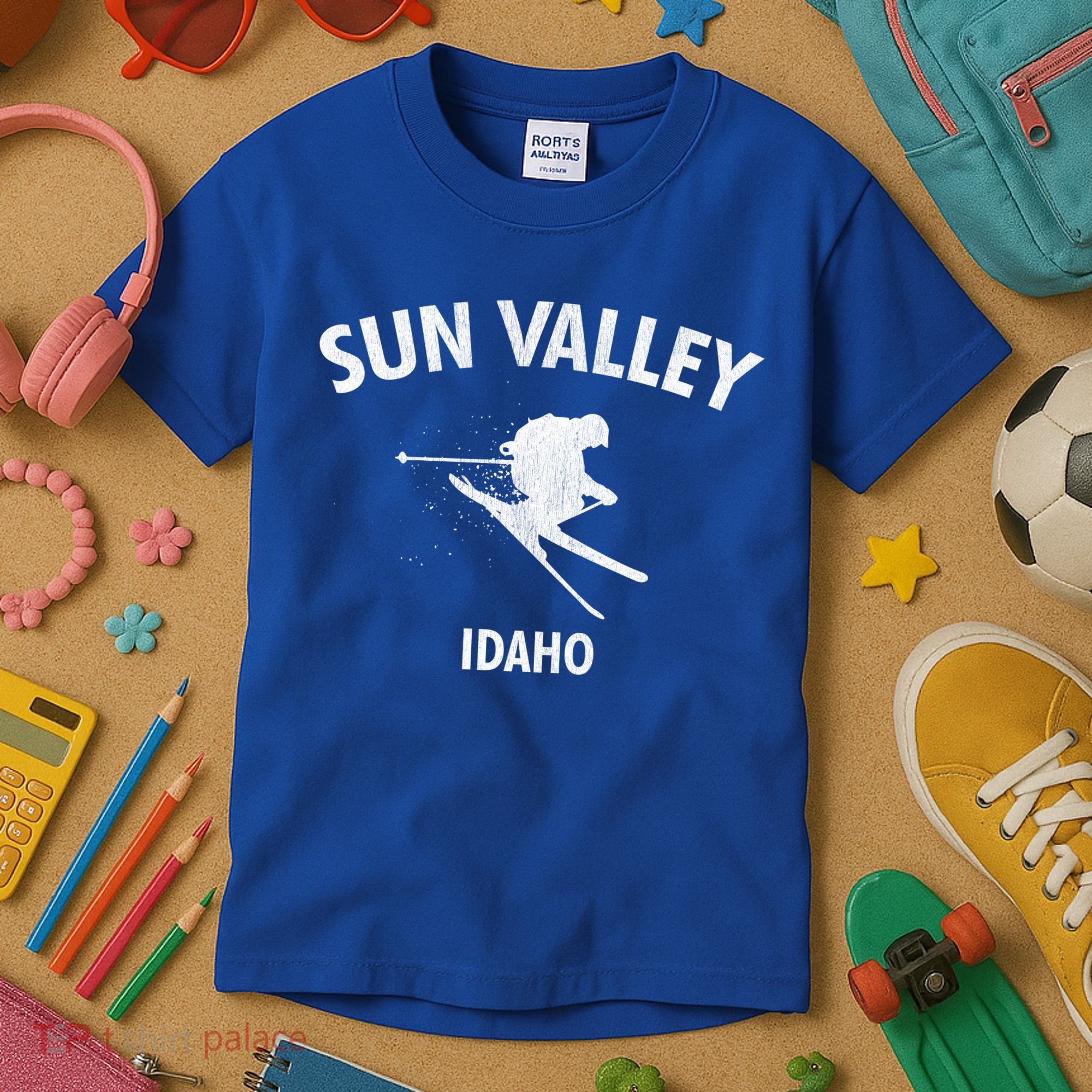 Sun Valley Skiing Gift Idaho Ski Gift Kids T-Shirt