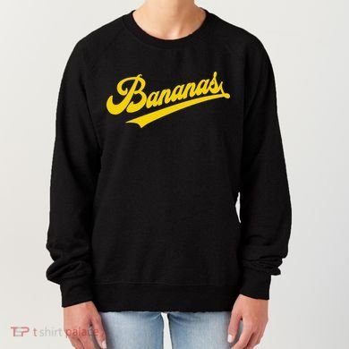 Sporty Varsity Style Bananas Women's Sweatshirt