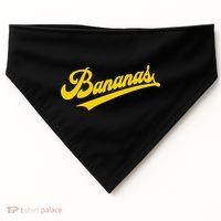 Sporty Varsity Style Bananas USA-Made Doggie Bandana thumb 0