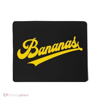 Sporty Varsity Style Bananas Mousepad