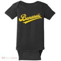 Sporty Varsity Style Bananas Baby Bodysuit thumb 0