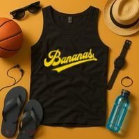 Sporty Varsity Style Bananas Tank Top thumb 4