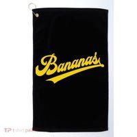 Sporty Varsity Style Bananas Golf Towel thumb 0