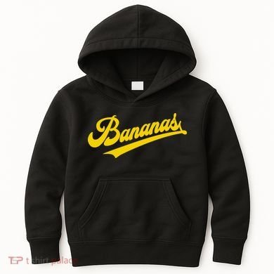 Sporty Varsity Style Bananas Kids Hoodie