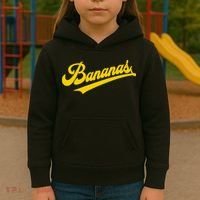 Sporty Varsity Style Bananas Kids Hoodie thumb 3