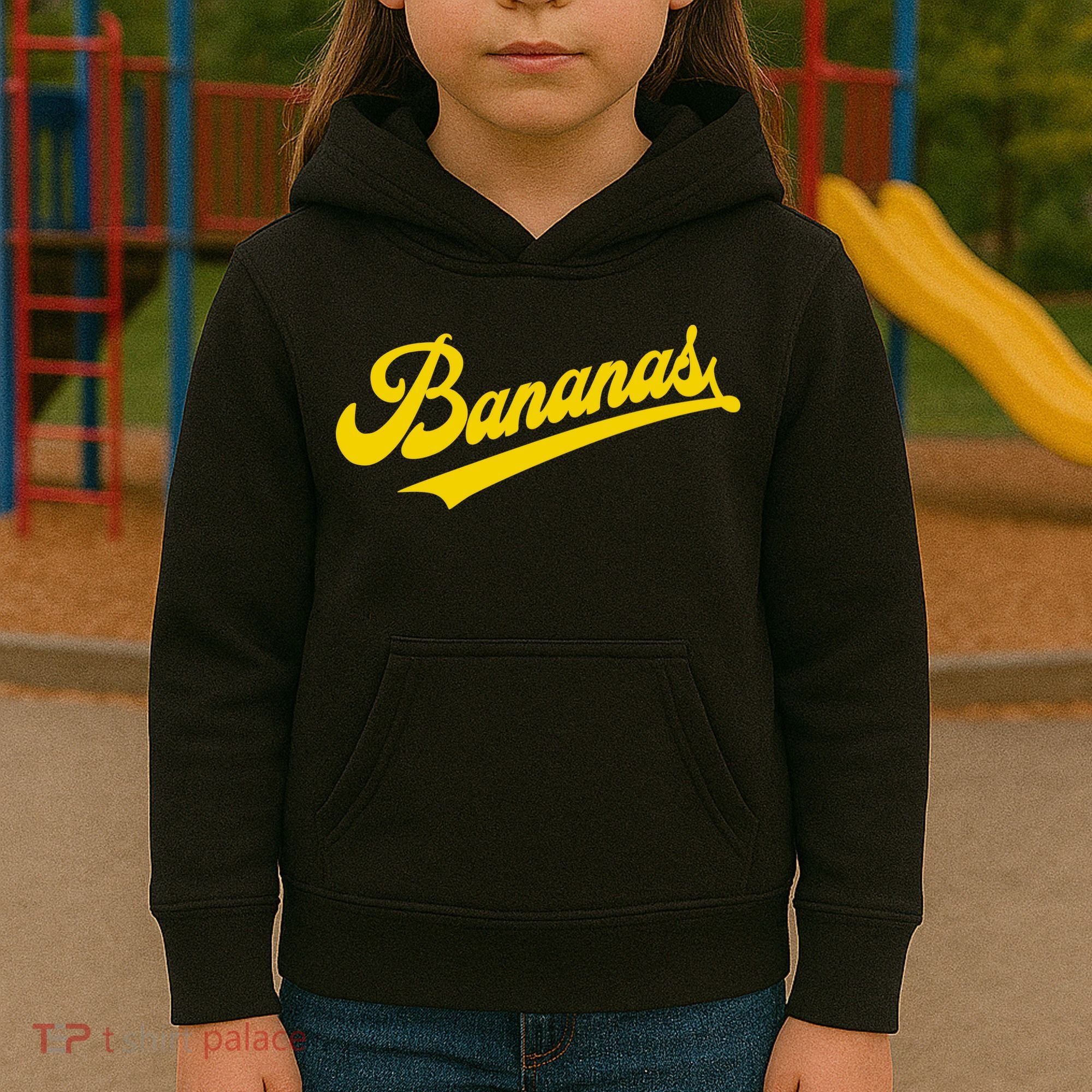 Sporty Varsity Style Bananas Kids Hoodie