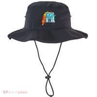 Surf Van Surfboard Palm Trees Surfing Surfer Waves Summer Bucket Hat thumb 0