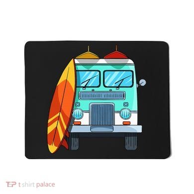 Surf Van Surfboard Palm Trees Surfing Surfer Waves Summer Mousepad