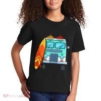 Surf Van Surfboard Palm Trees Surfing Surfer Waves Summer Kids T-Shirt thumb 2