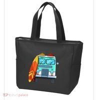Surf Van Surfboard Palm Trees Surfing Surfer Waves Summer Tote Bag thumb 3