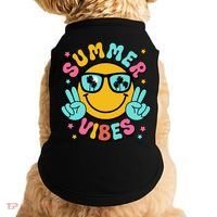 Summer Vibes Tropical Sunset Beach Vacation Doggie Tank thumb 0