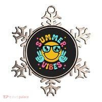 Summer Vibes Tropical Sunset Beach Vacation Ornament thumb 0