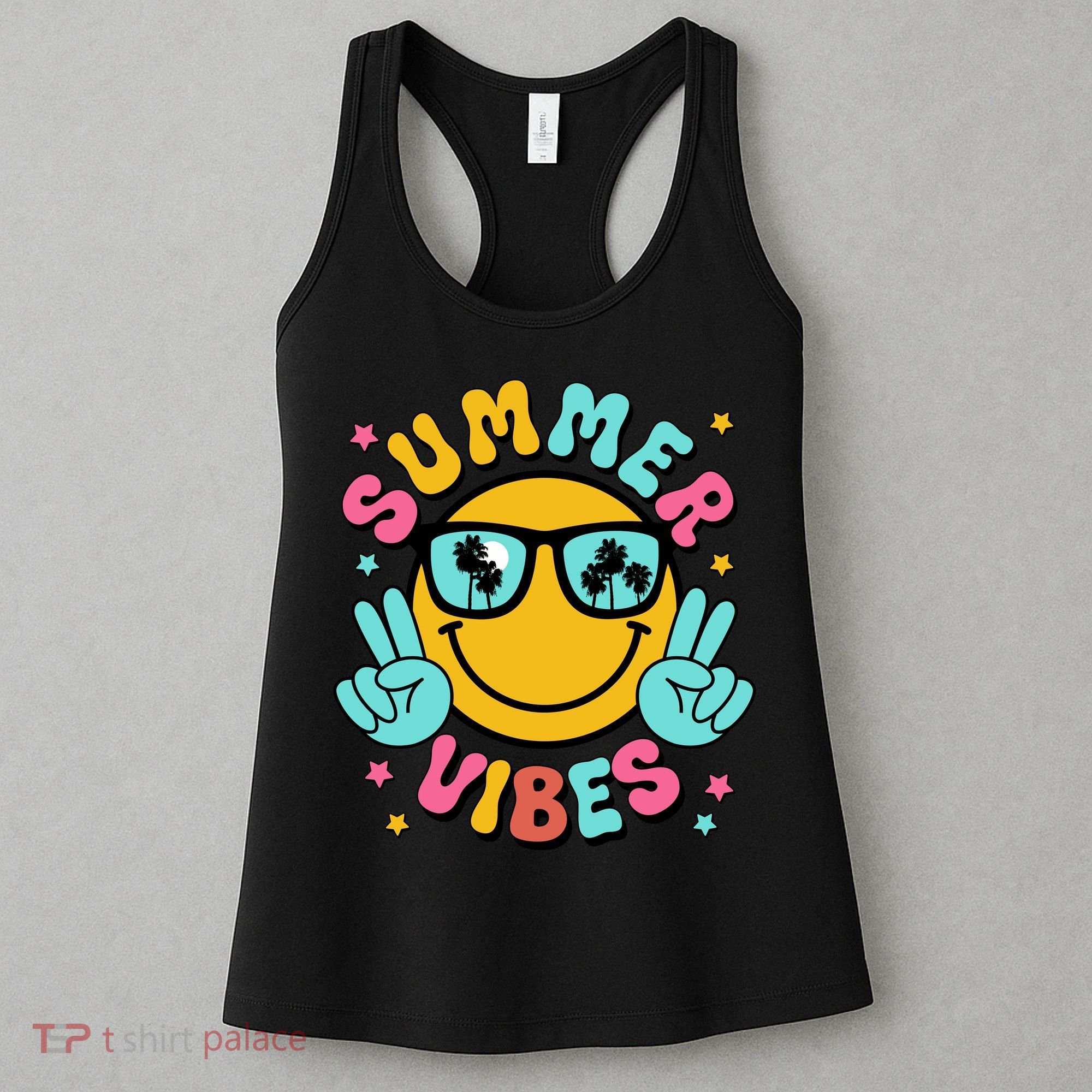 Summer Vibes Tropical Sunset Beach Vacation Women's Tank Top