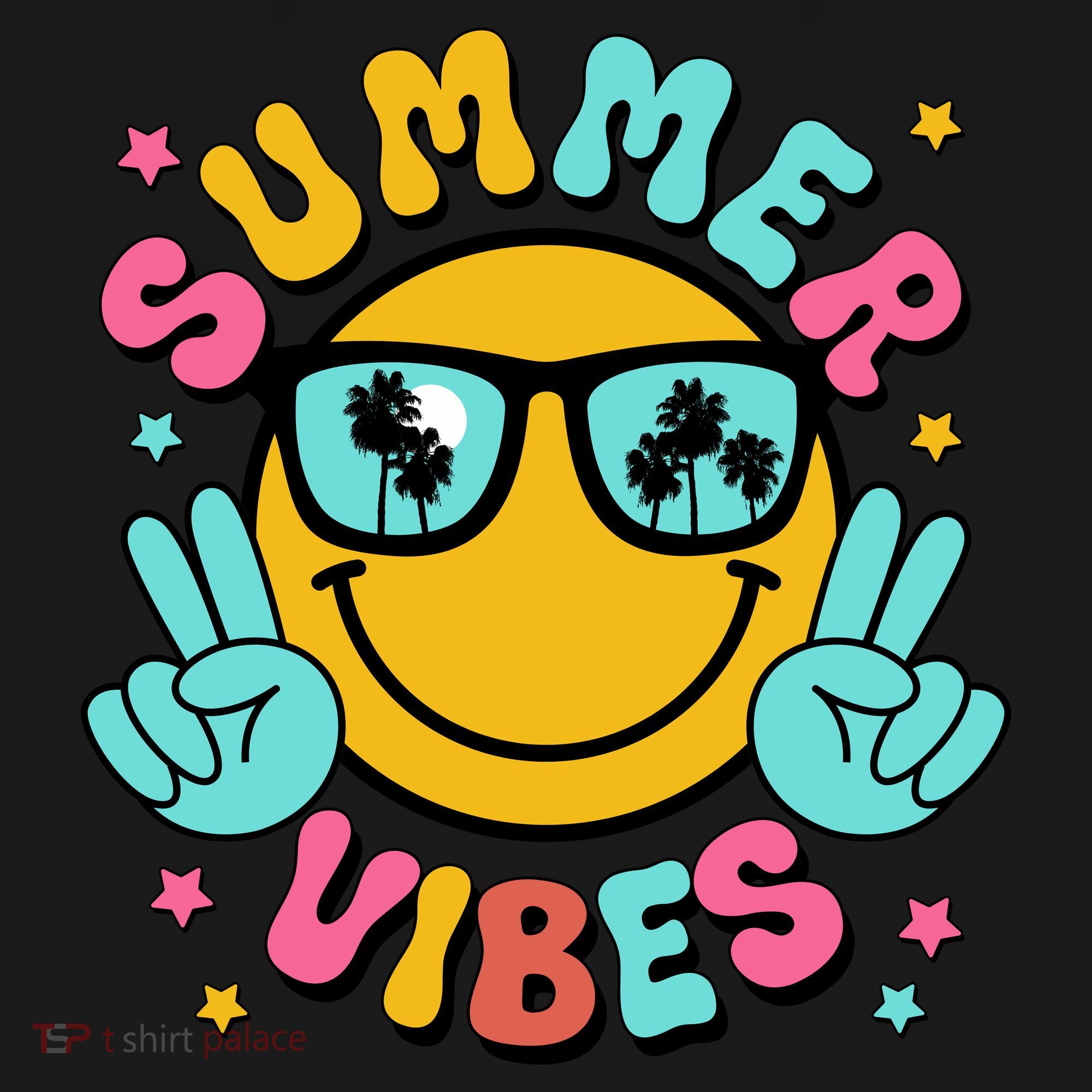 Summer Vibes Tropical Sunset Beach Vacation Women's Tank Top