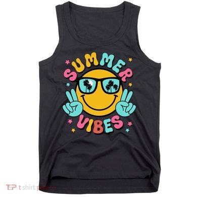 Summer Vibes Tropical Sunset Beach Vacation Tank Top