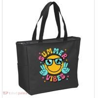 Summer Vibes Tropical Sunset Beach Vacation Tote Bag thumb 2