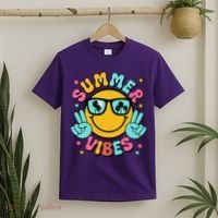 Summer Vibes Tropical Sunset Beach Vacation T-Shirt thumb 2