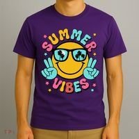 Summer Vibes Tropical Sunset Beach Vacation T-Shirt thumb 3