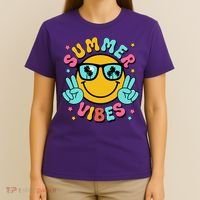 Summer Vibes Tropical Sunset Beach Vacation T-Shirt thumb 4