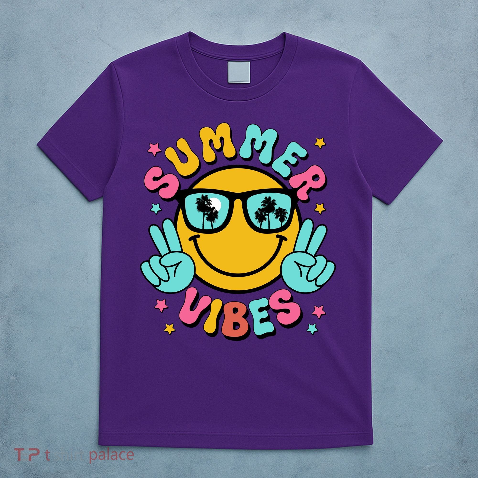 Summer Vibes Tropical Sunset Beach Vacation T-Shirt