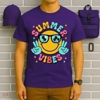 Summer Vibes Tropical Sunset Beach Vacation T-Shirt thumb 6
