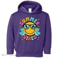 Summer Vibes Tropical Sunset Beach Vacation Toddler Hoodie thumb 0