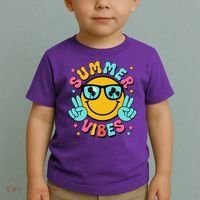 Summer Vibes Tropical Sunset Beach Vacation Toddler T-Shirt thumb 2