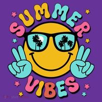 Summer Vibes Tropical Sunset Beach Vacation Visor thumb 3