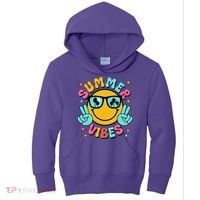 Summer Vibes Tropical Sunset Beach Vacation Kids Hoodie thumb 0