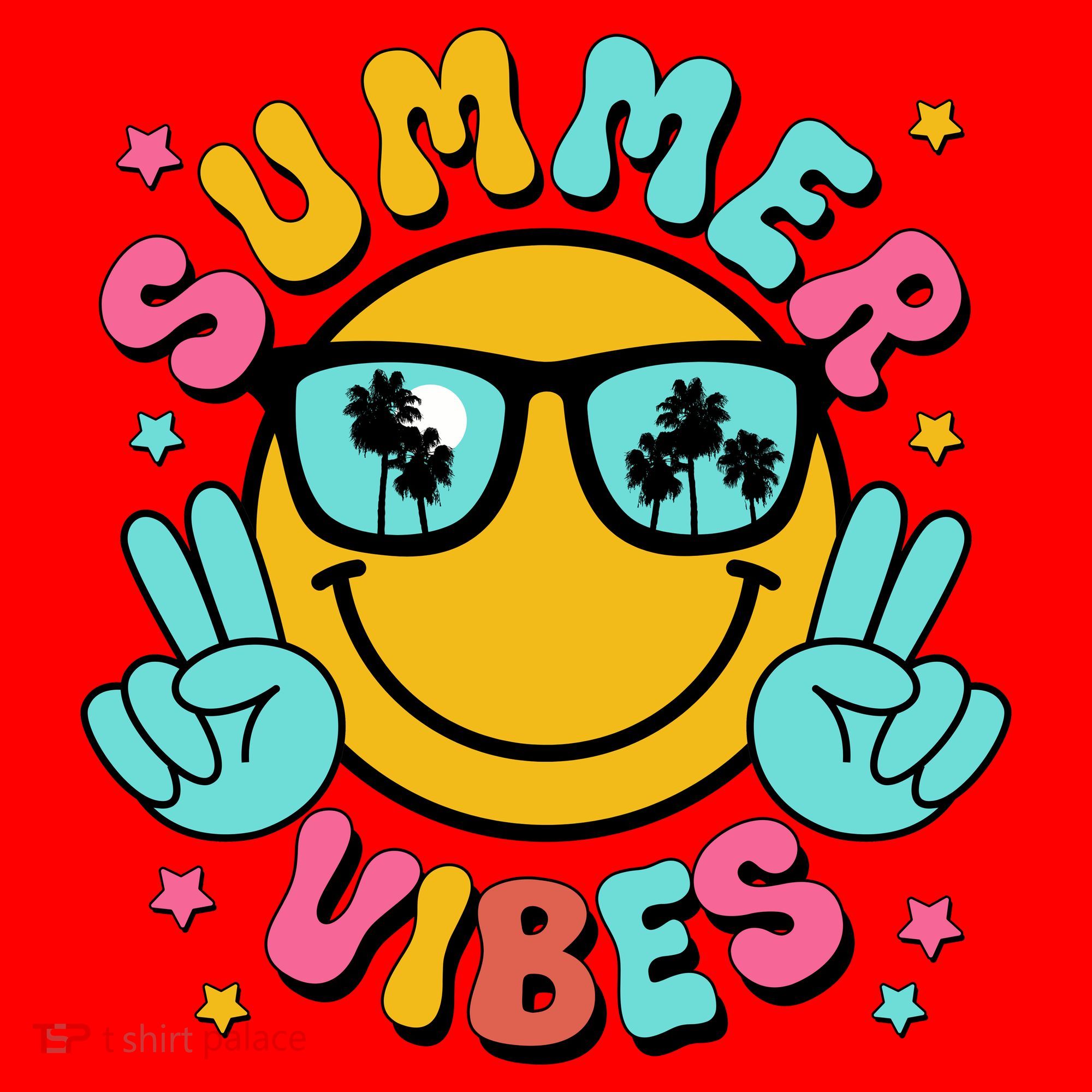 Summer Vibes Tropical Sunset Beach Vacation Santa Hat