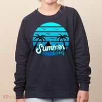 Summer Vibes Tropical Beach Vacation Women's Sweatshirt thumb 0