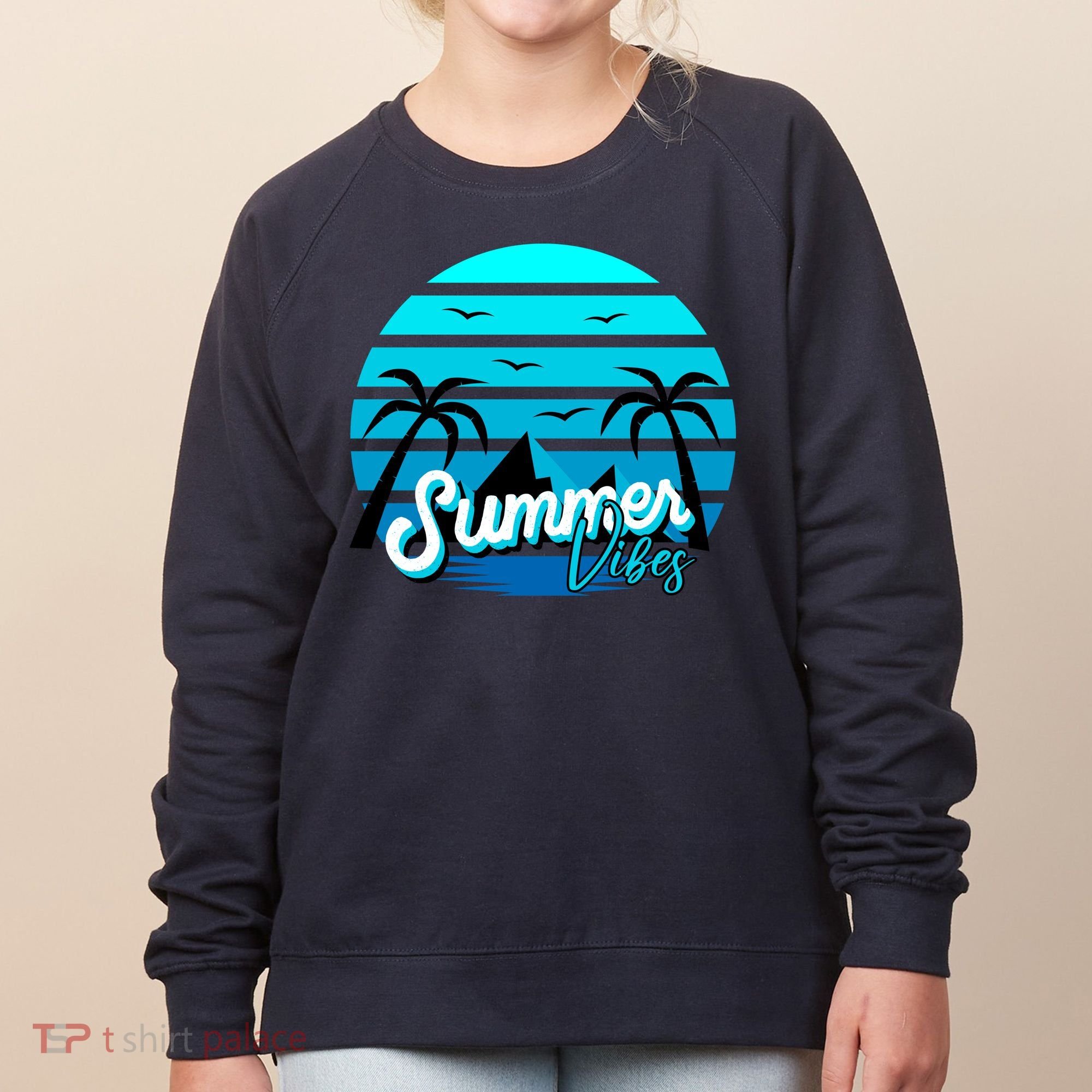 Summer Vibes Tropical Beach Vacation Women's Sweatshirt