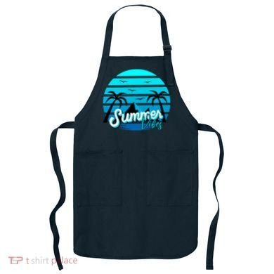 Summer Vibes Tropical Beach Vacation Apron