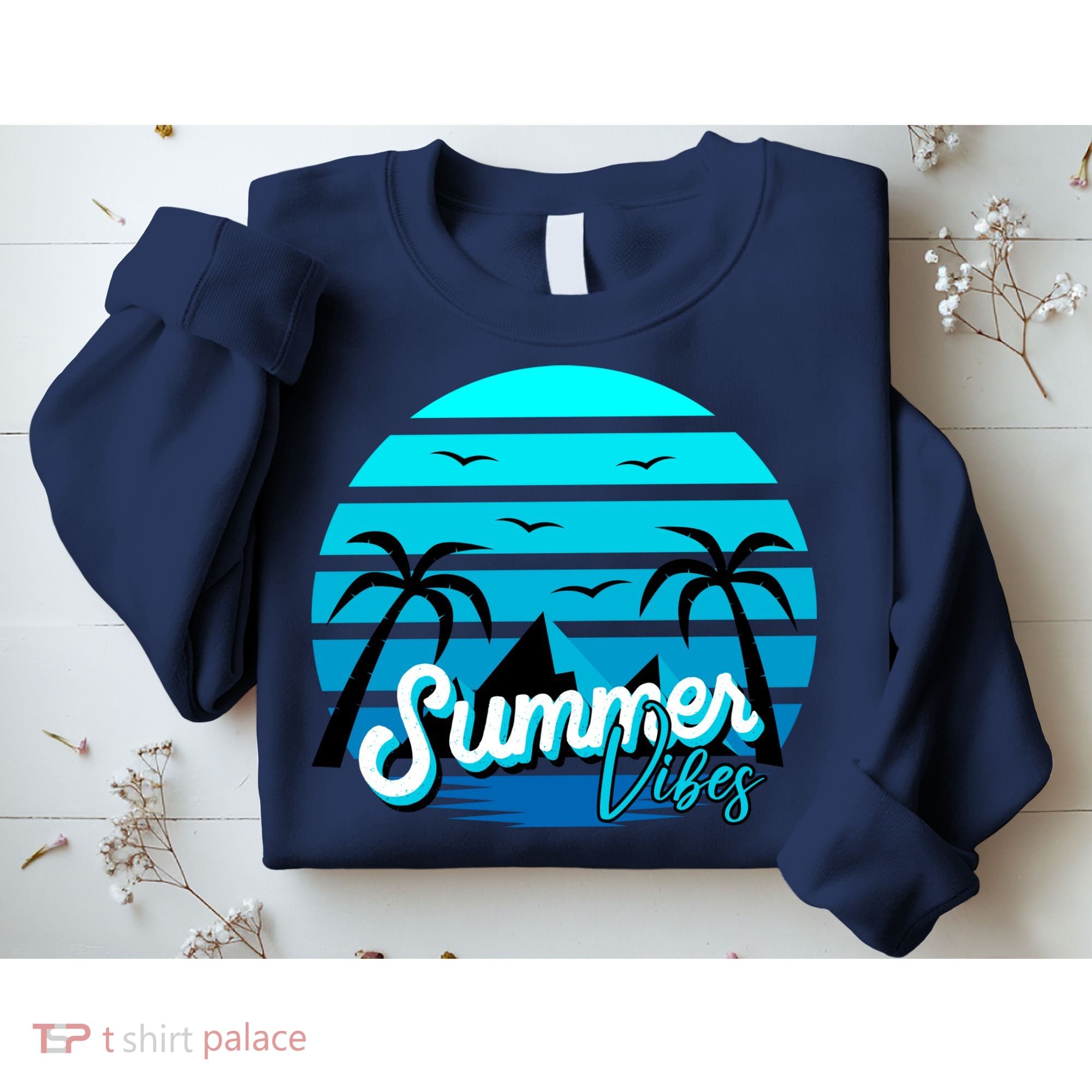Summer Vibes Tropical Beach Vacation Sweatshirt