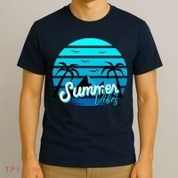 Summer Vibes Tropical Beach Vacation T-Shirt thumb 3