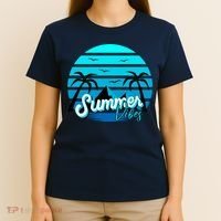 Summer Vibes Tropical Beach Vacation T-Shirt thumb 4