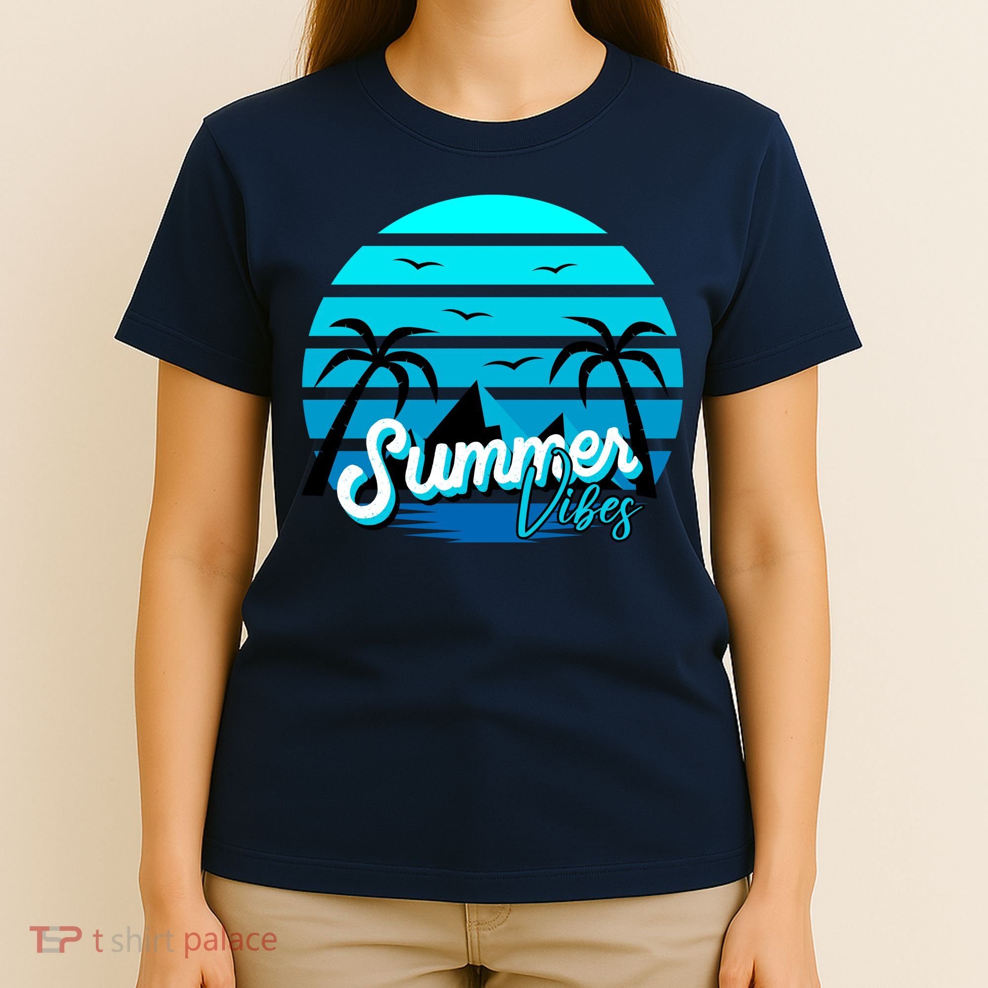 Summer Vibes Tropical Beach Vacation T-Shirt